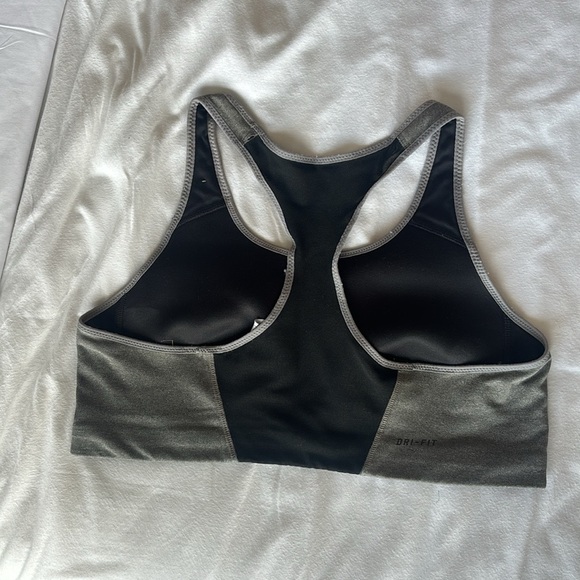 Gray Nike dri-fit sports bra. Size large - Picture 2 of 2